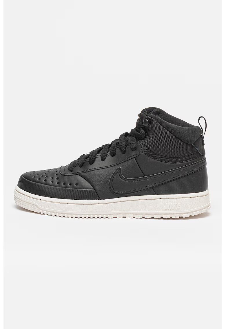 Nike Pantofi sport Court Vision Winterized cu insertii de piele - Negru