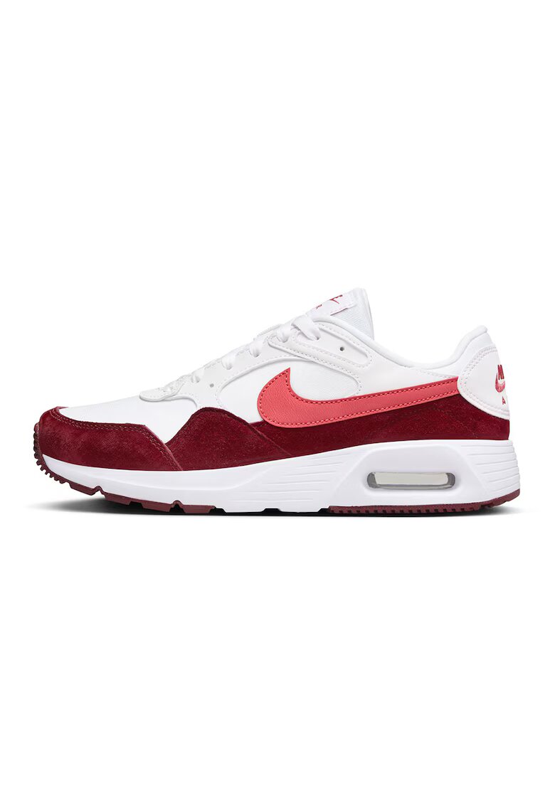 Nike Pantofi sport cu detalii de piele intoarsa Air Max SC - Rosu/Alb optic