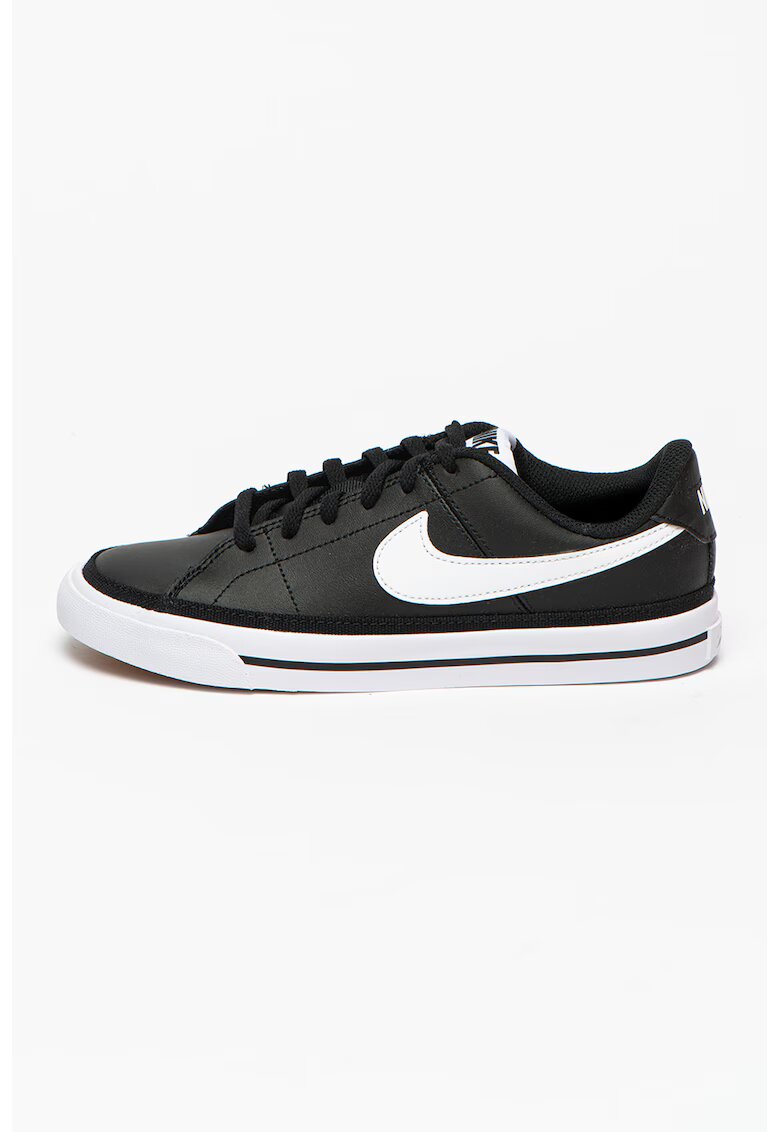 Nike Pantofi sport cu insertii de piele - Court Legacy - Alb/Negru