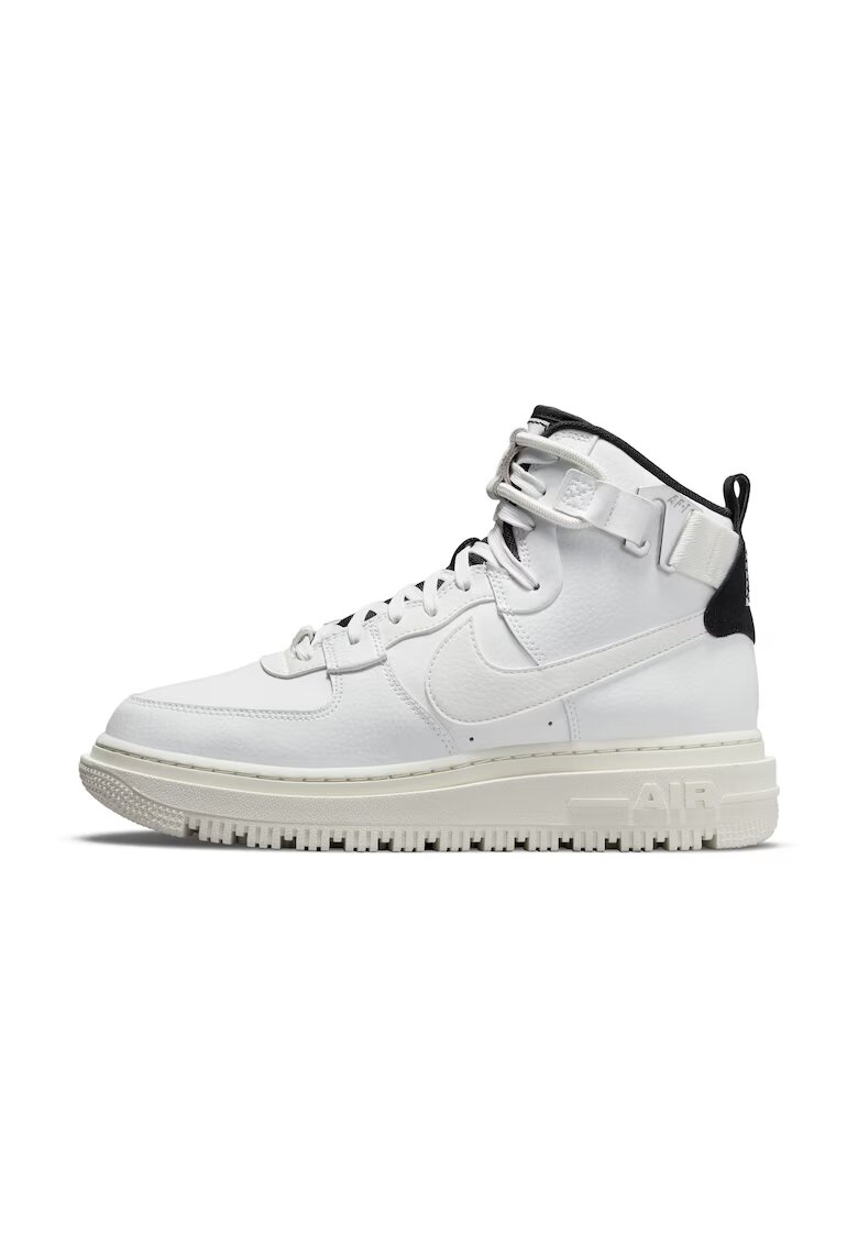 Nike Pantofi sport high-top Air Force 1 de piele si piele ecologica - Alb