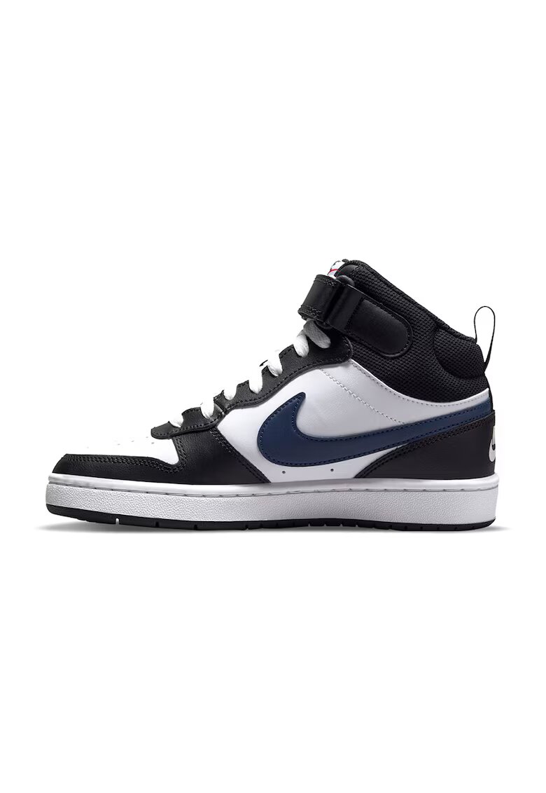 Nike Pantofi sport mid-high Court Borough - Alb/Negru
