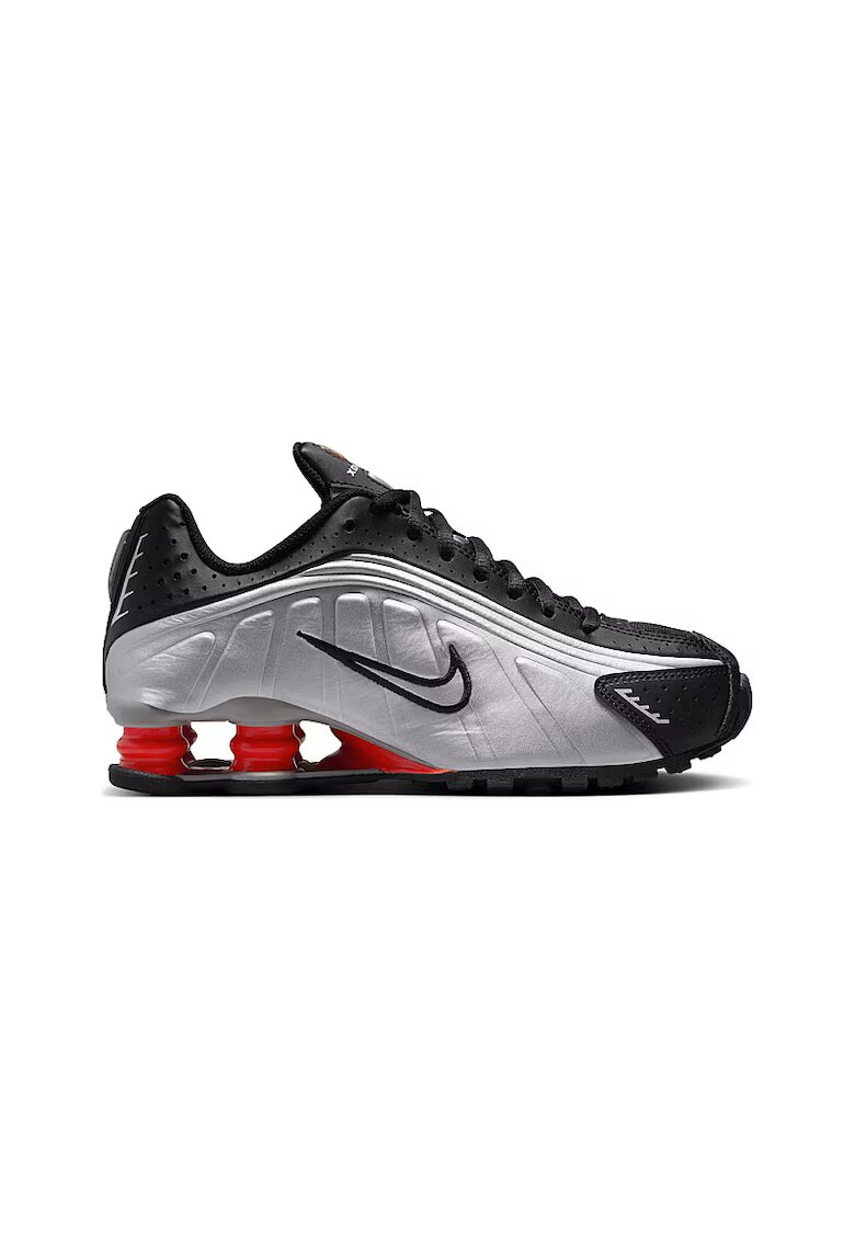 Nike Pantofi sport pentru Fete - shox r4 ya - CW2626-005 - Argintiu - Argintiu