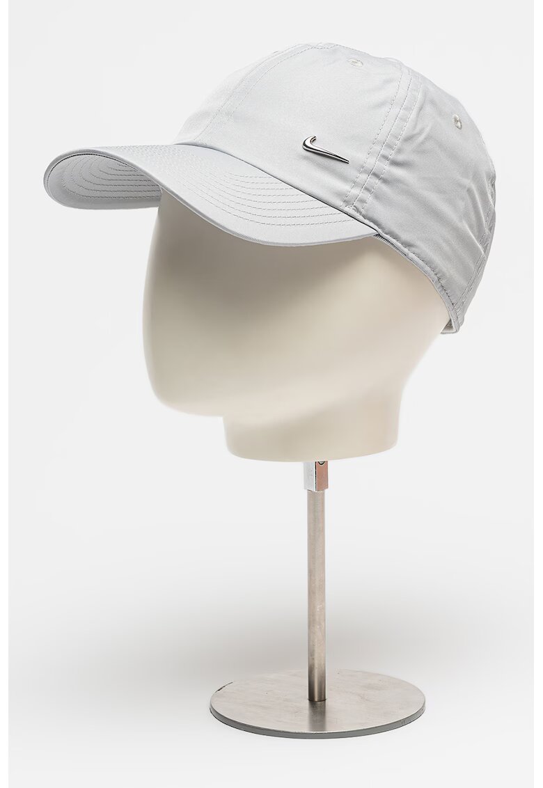 Nike Sapca unisex cu monograma metalica discreta - Gri cenusiu
