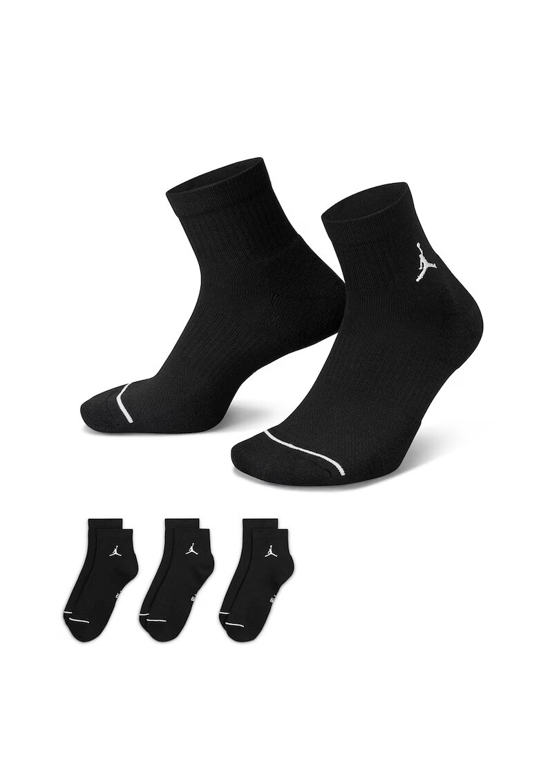 Nike Set de sosete unisex pentru baschet - 3 perechi - Negru