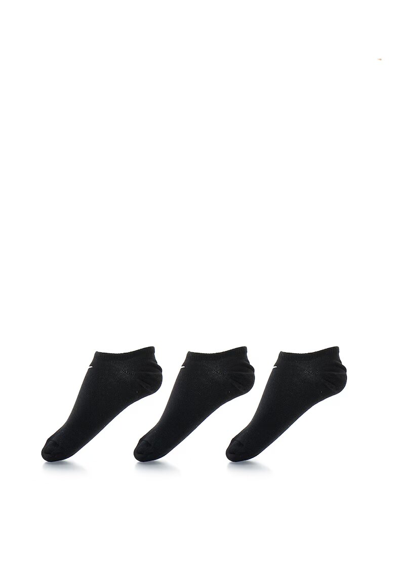 Nike Sosete foarte scurte - unisex - pentru fitness Value - 3 perechi - Negru