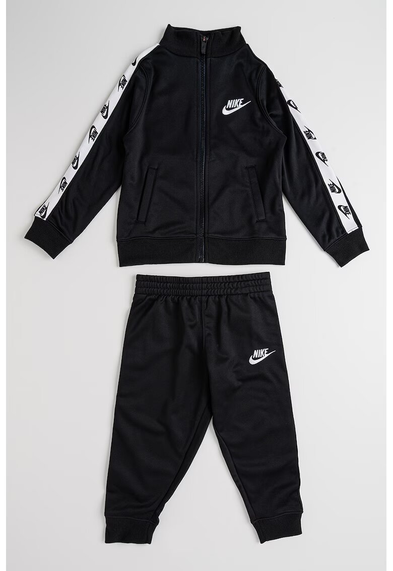 Nike Trening cu fermoar si logo - Alb/Negru