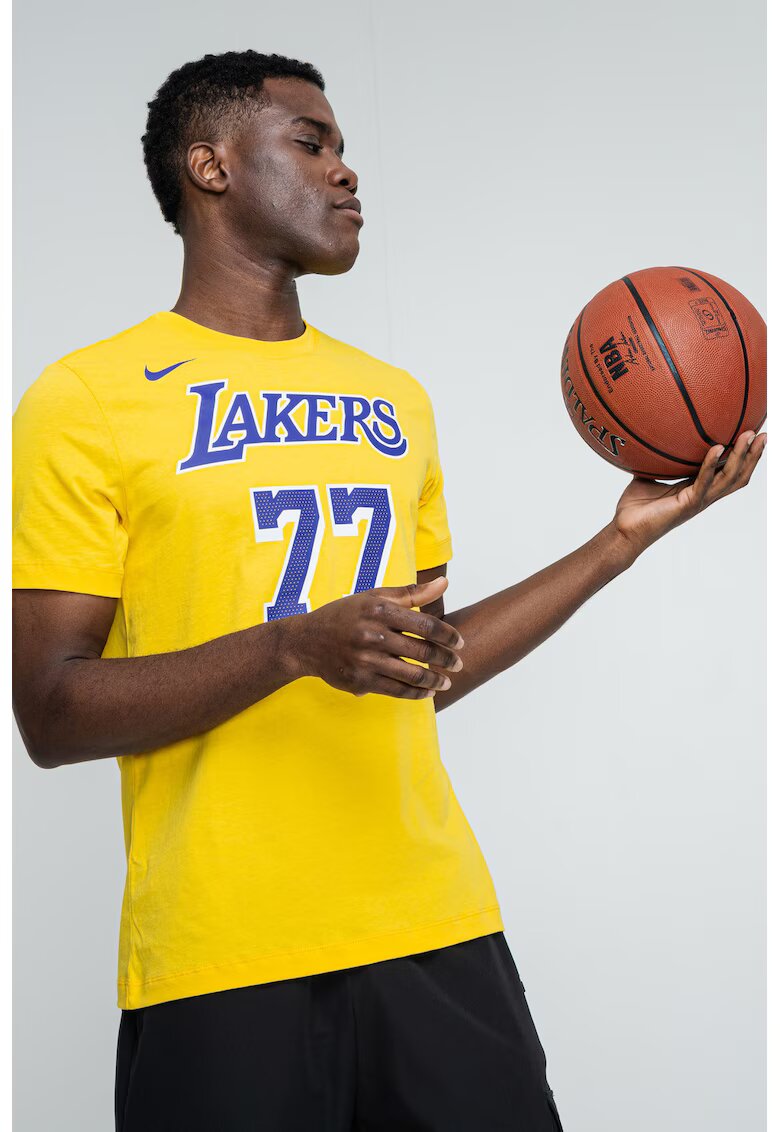 Nike Tricou cu model logo pentru baschet - Galben/Violet