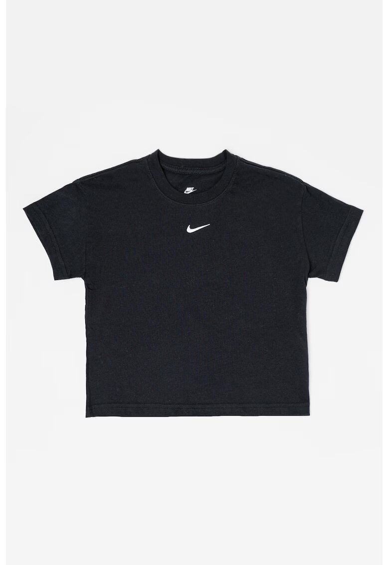 Nike Tricou din bumbac cu monograma discreta - Negru