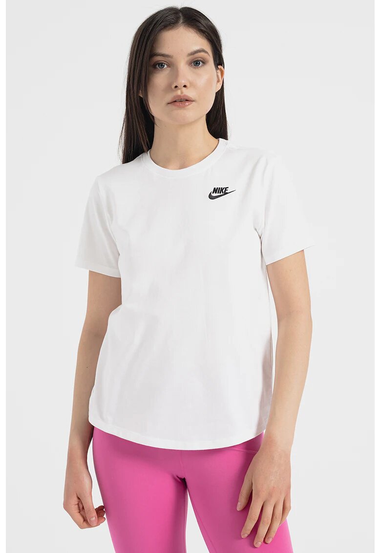 Nike Tricou din bumbac Sportswear Club Essentials - Alb optic