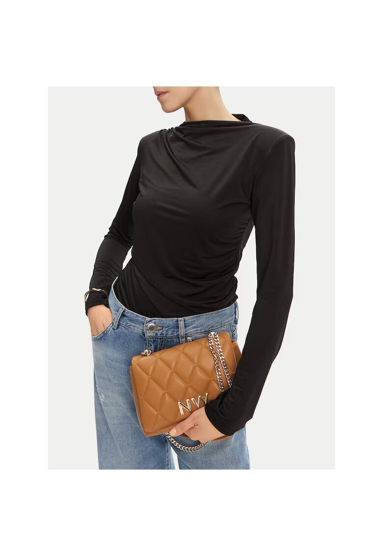 NINE WEST Geanta dama CEO-CHARLOTTE-I-S225 - culoare brown - material textil