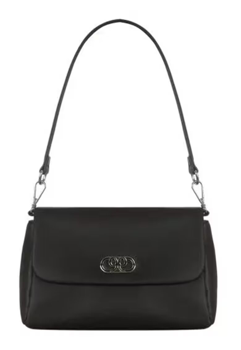NINE WEST Geanta de piele ecologica cu bareta de umar - Negru