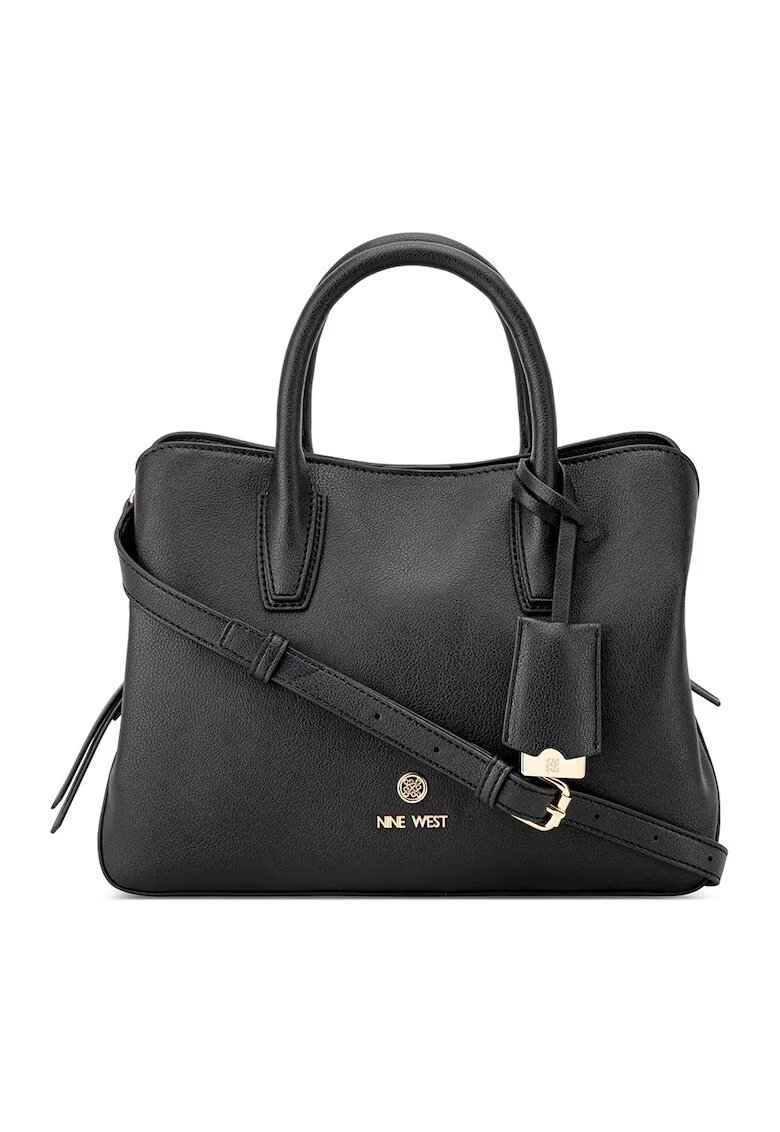 NINE WEST Geanta de piele ecologica cu bareta de umar - Negru