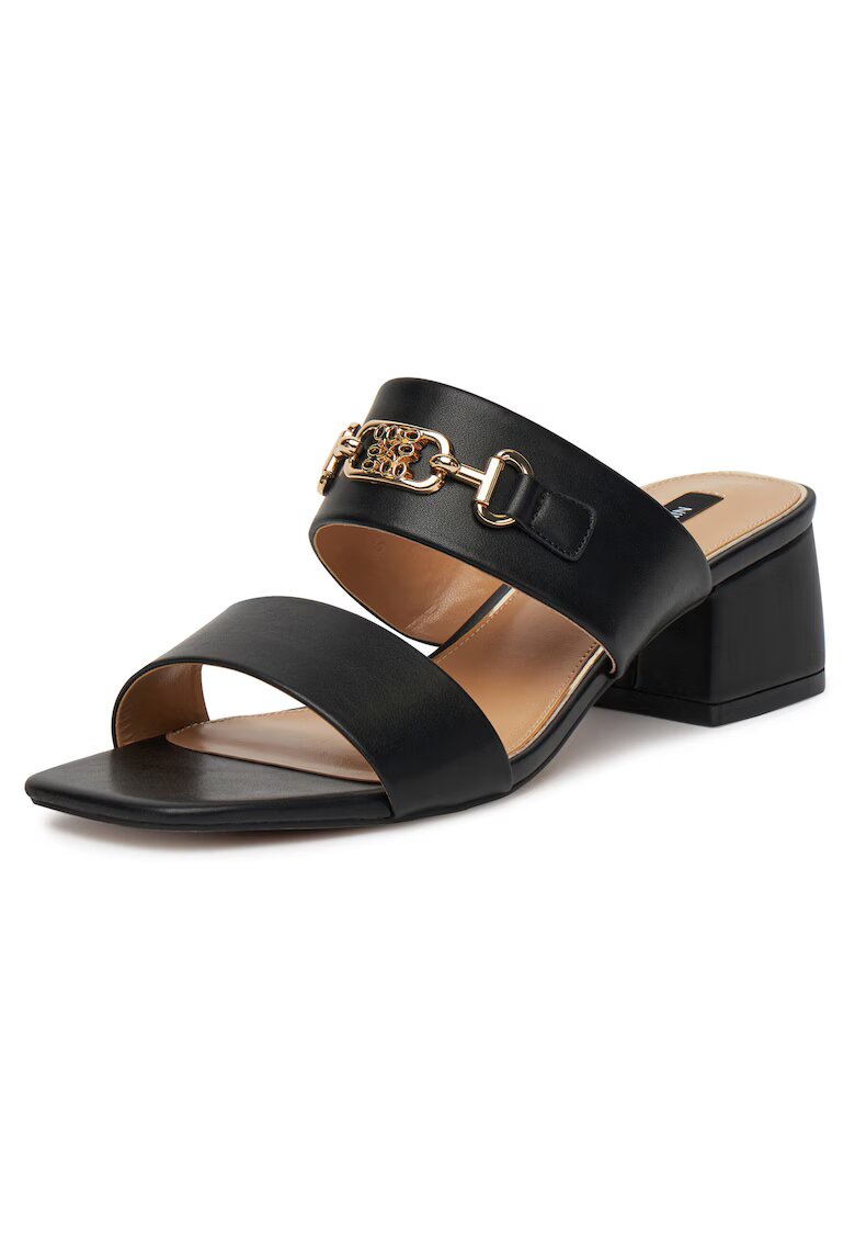 NINE WEST Papuci cu toc dama - negru