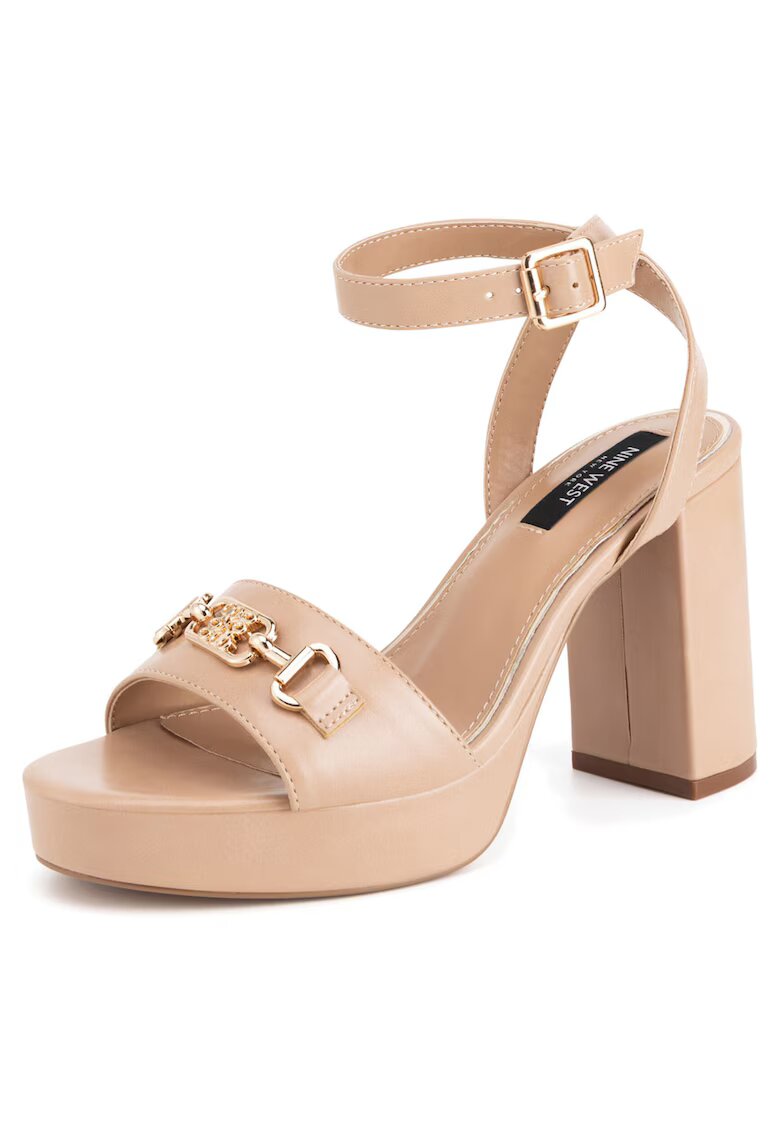 NINE WEST Sandale cu toc dama - bej