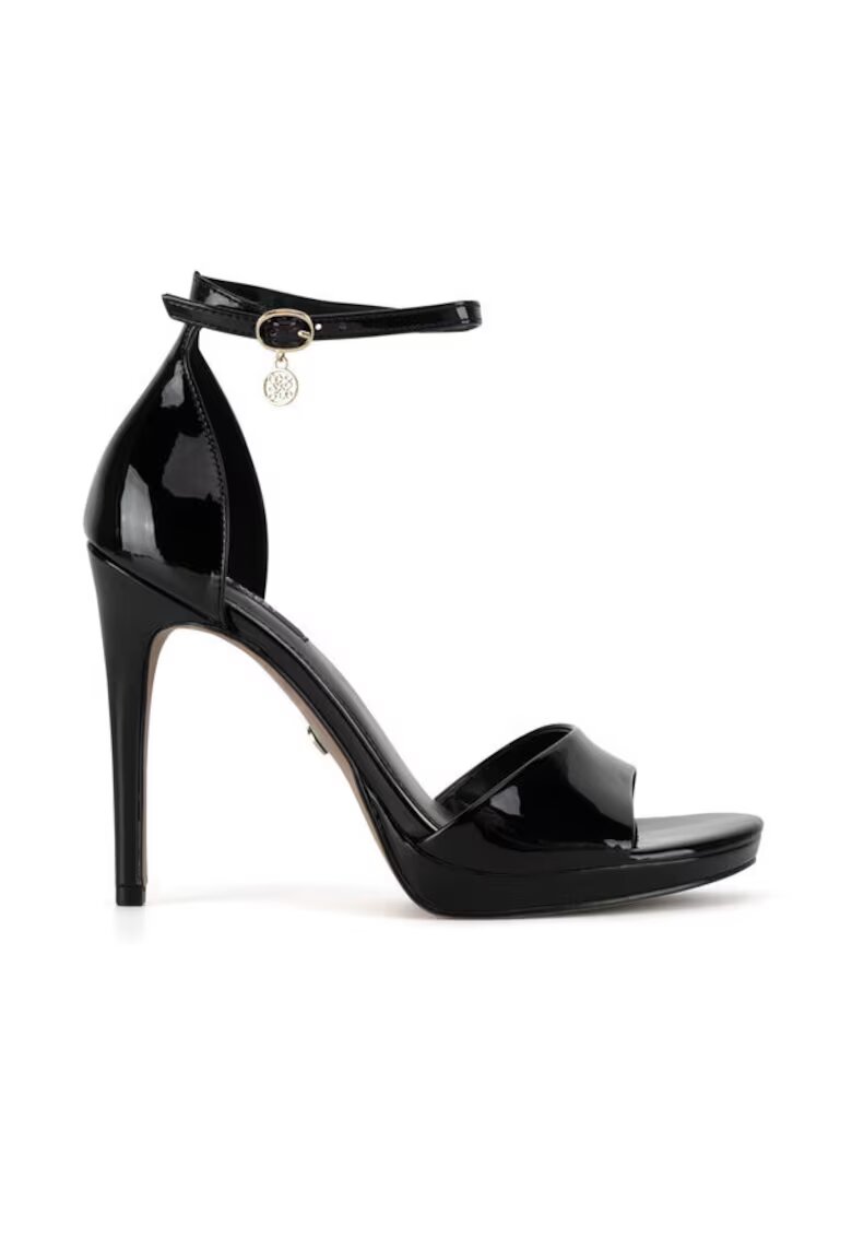 NINE WEST Sandale cu toc dama - Negru