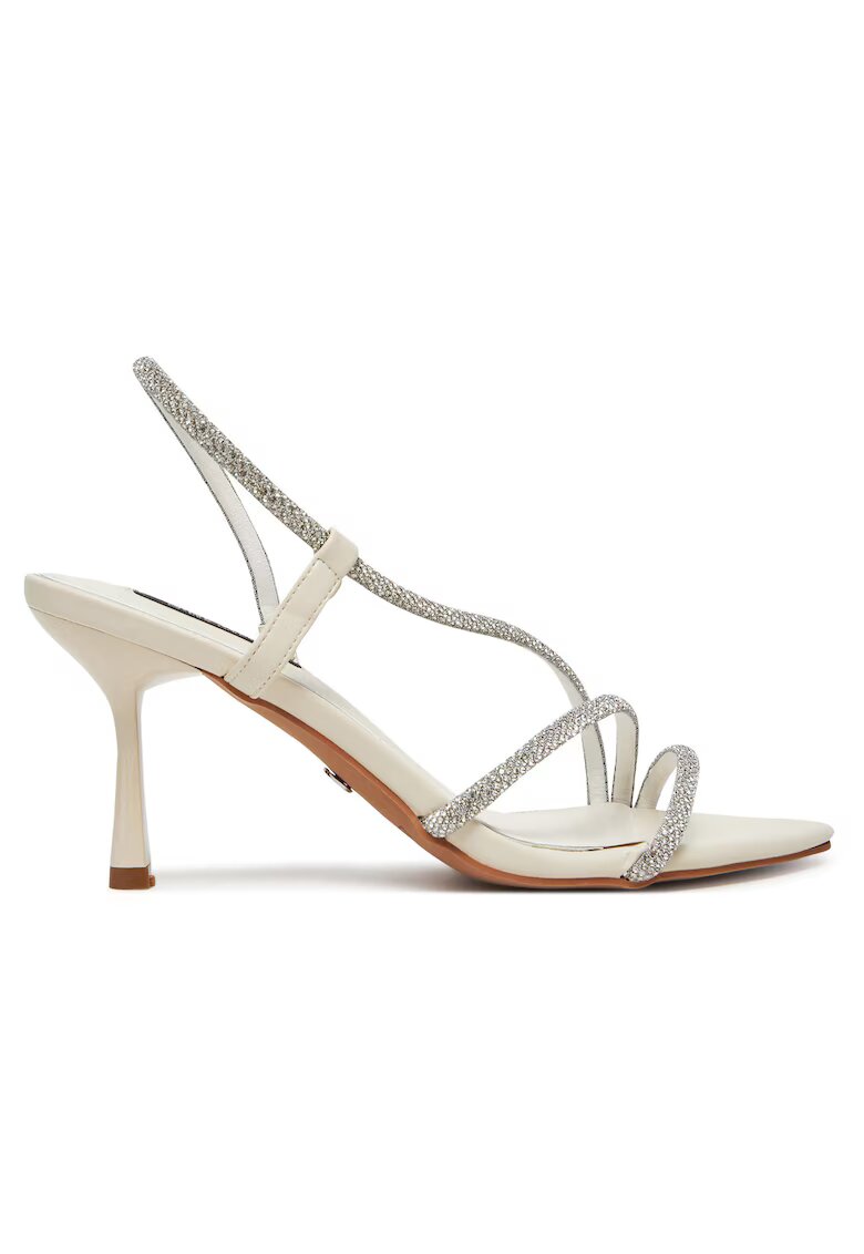 NINE WEST Sandale dama - cu toc - ecru