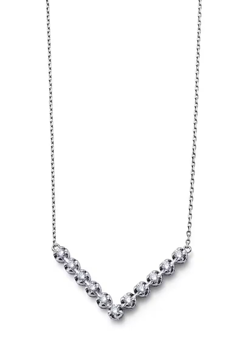 Oliver Weber Colier din argint 925 decorat cu zirconia - Argintiu