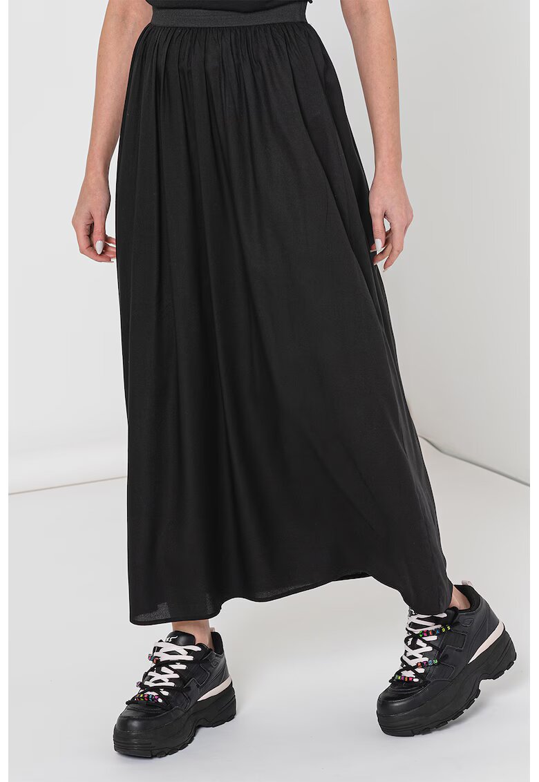 Only Fusta maxi cu talie elastica - Negru