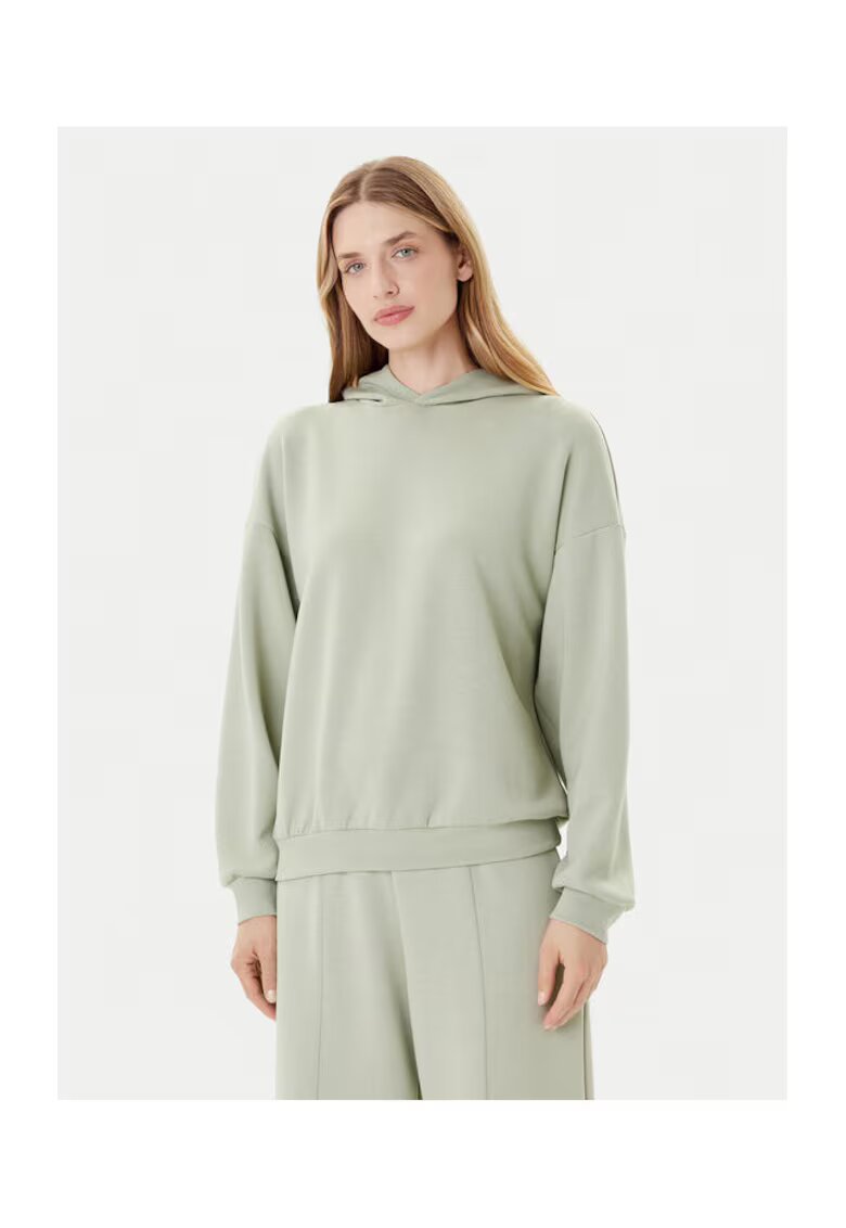 Only Hanorac dama - verde - cu gluga