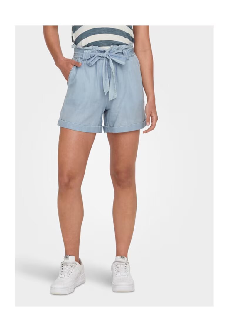 Only Pantaloni dama - 18919 - Bumbac - Albastru celest