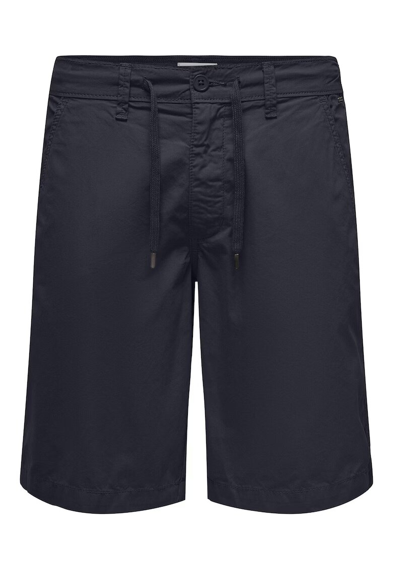 Only Pantaloni scurti barbati Sons - 22029213 - Bumbac - 2XL INTL - Bleumarin