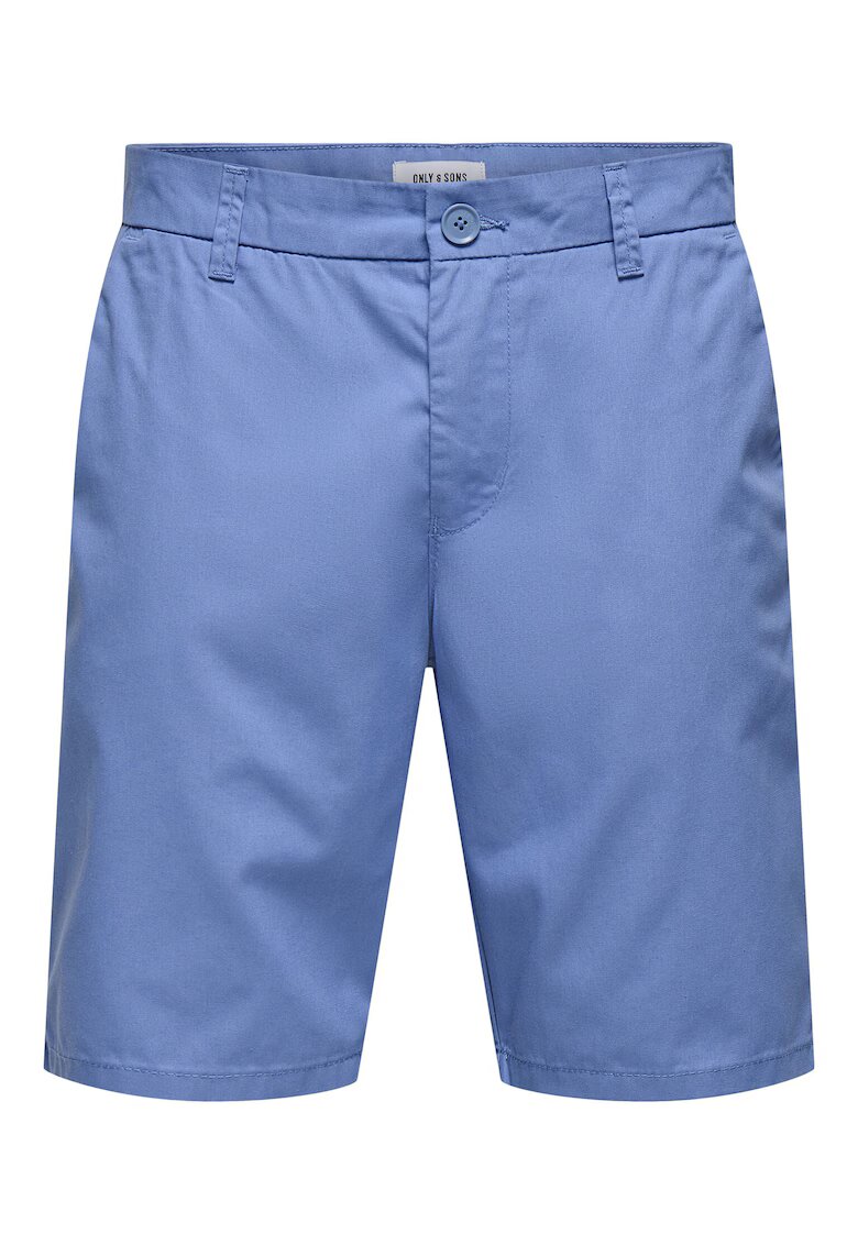 Only Pantaloni scurti barbati Sons - 22034682 - Bumbac/Poliester - Albastru - Albastru