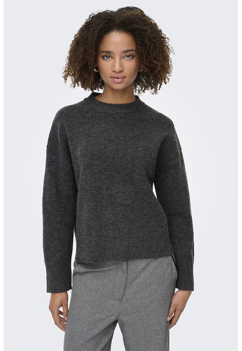 Only Pulover regular fit - Gri antracit