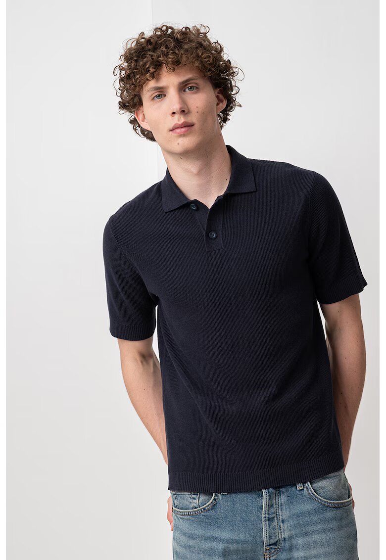 Only & Sons Tricou polo din bumbac Stony - Albastru ultramarin