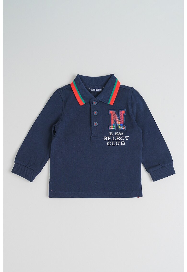Original Marines Bluza polo din bumbac - Rosu/Albastru ultramarin