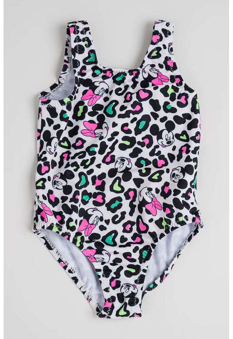 Original Marines Costum de baie intreg cu model Minnie Mouse - Negru/Roz aprins/Alb optic