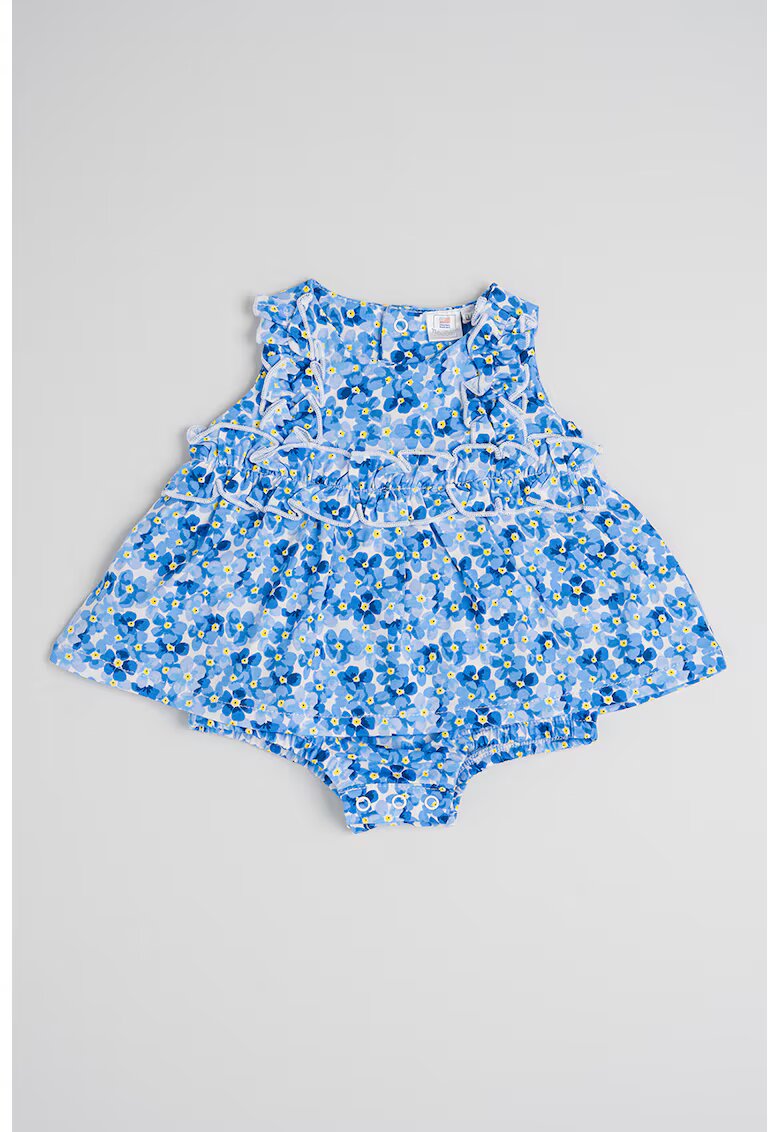 Original Marines Salopeta cu model floral - Albastru pastel/Galben