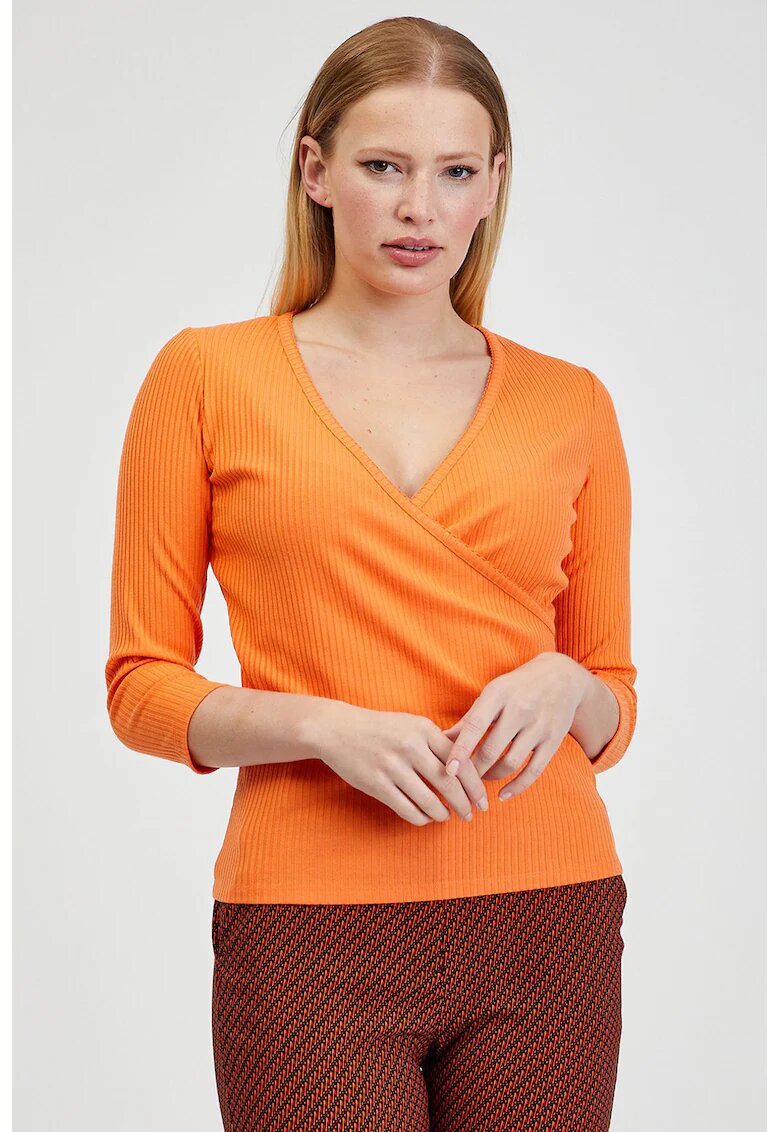orsay Bluza cu maneci 3/4 - Portocaliu mandarina