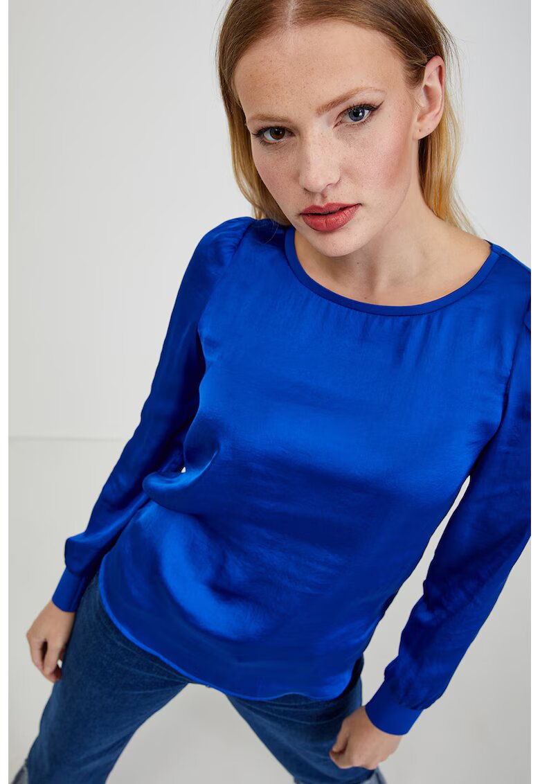 orsay Bluza uni slim fit - Albastru royal