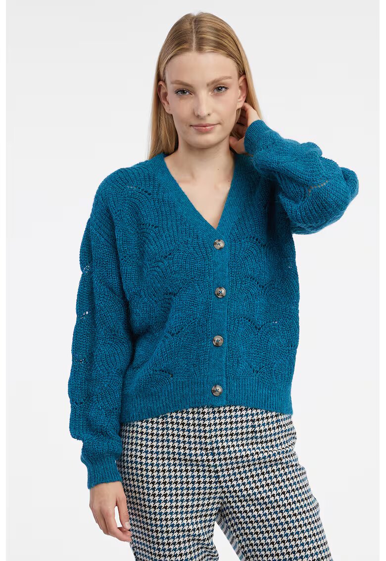orsay Cardigan lejer cu nasturi - Albastru petrol