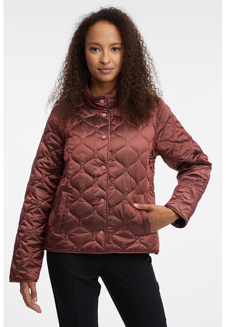 orsay Geaca matlasata cu capse - Maro cognac