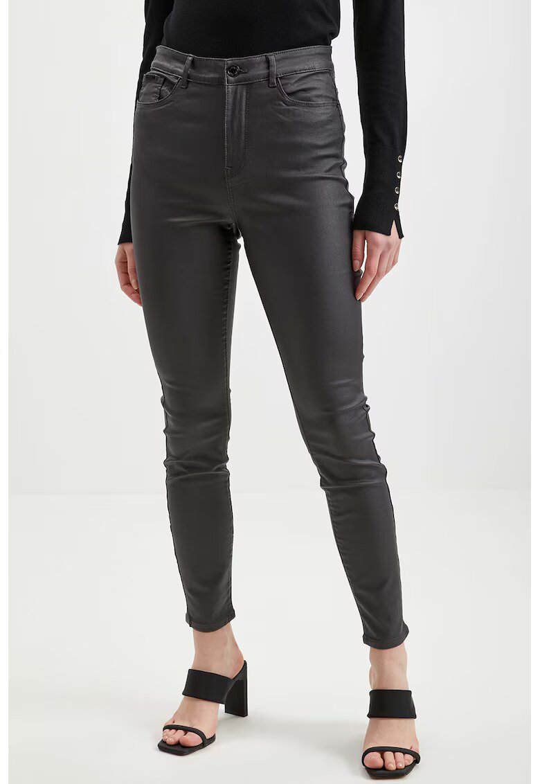 orsay Pantaloni skinny cu talie inalta - Gri antracit