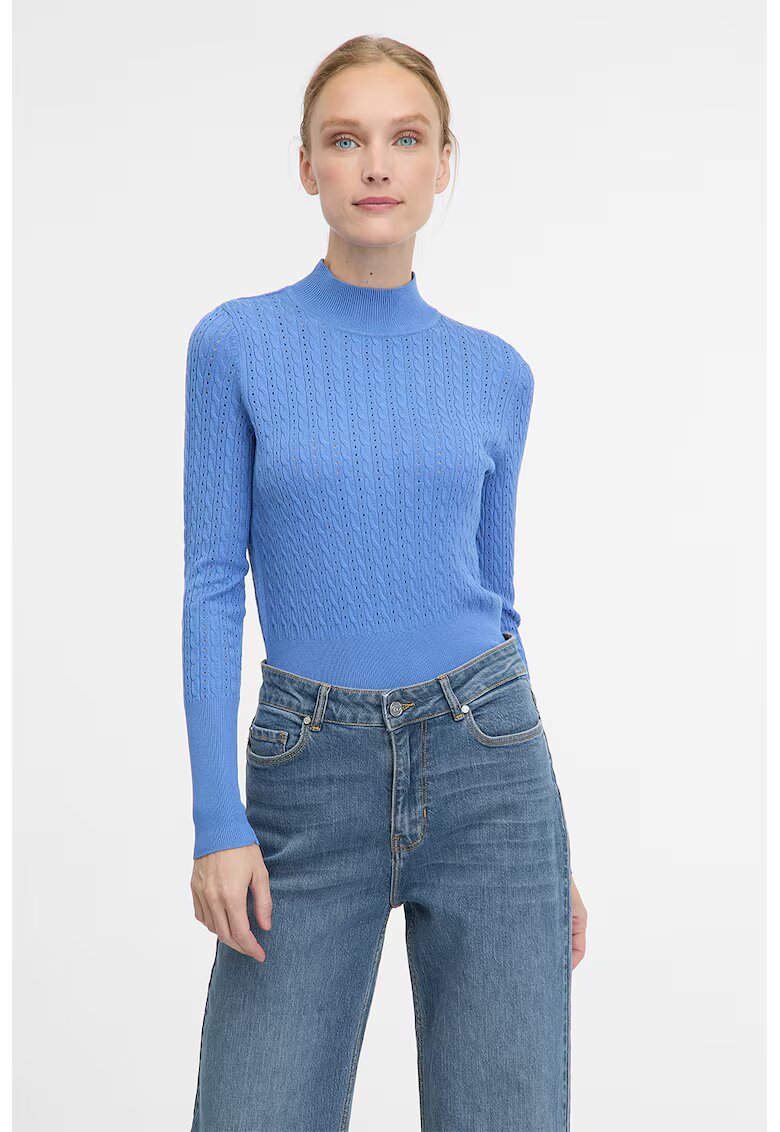 orsay Pulover slim fit - Albastru azur