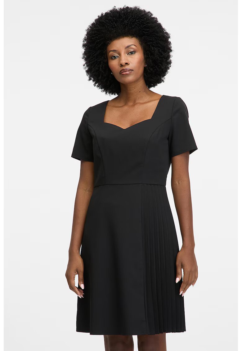 orsay Rochie evazata cu decolteu sweetheart - Negru stins