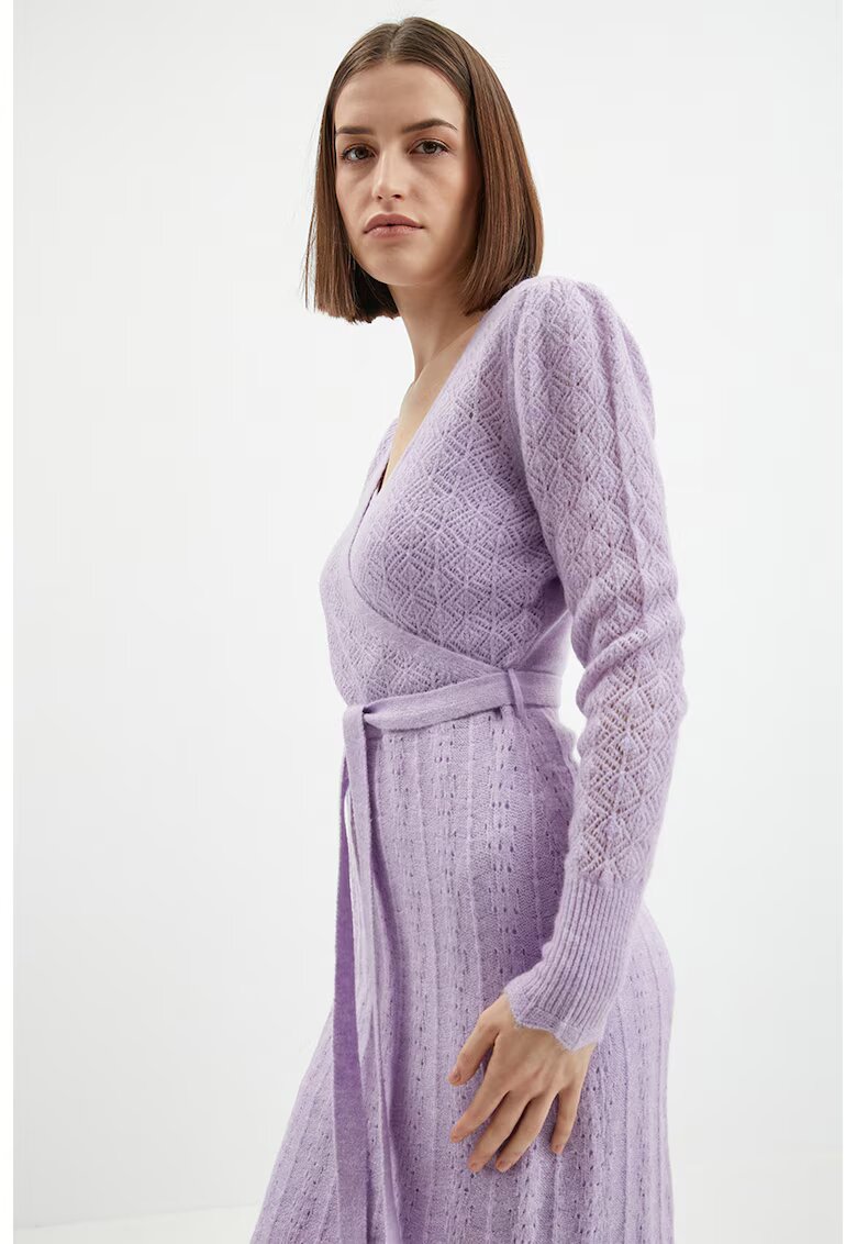 orsay Rochie petrecuta din tricot fin - Lila