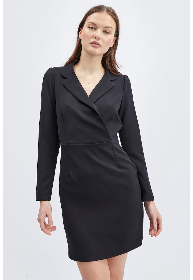 orsay Rochie scurta cambrata - Negru