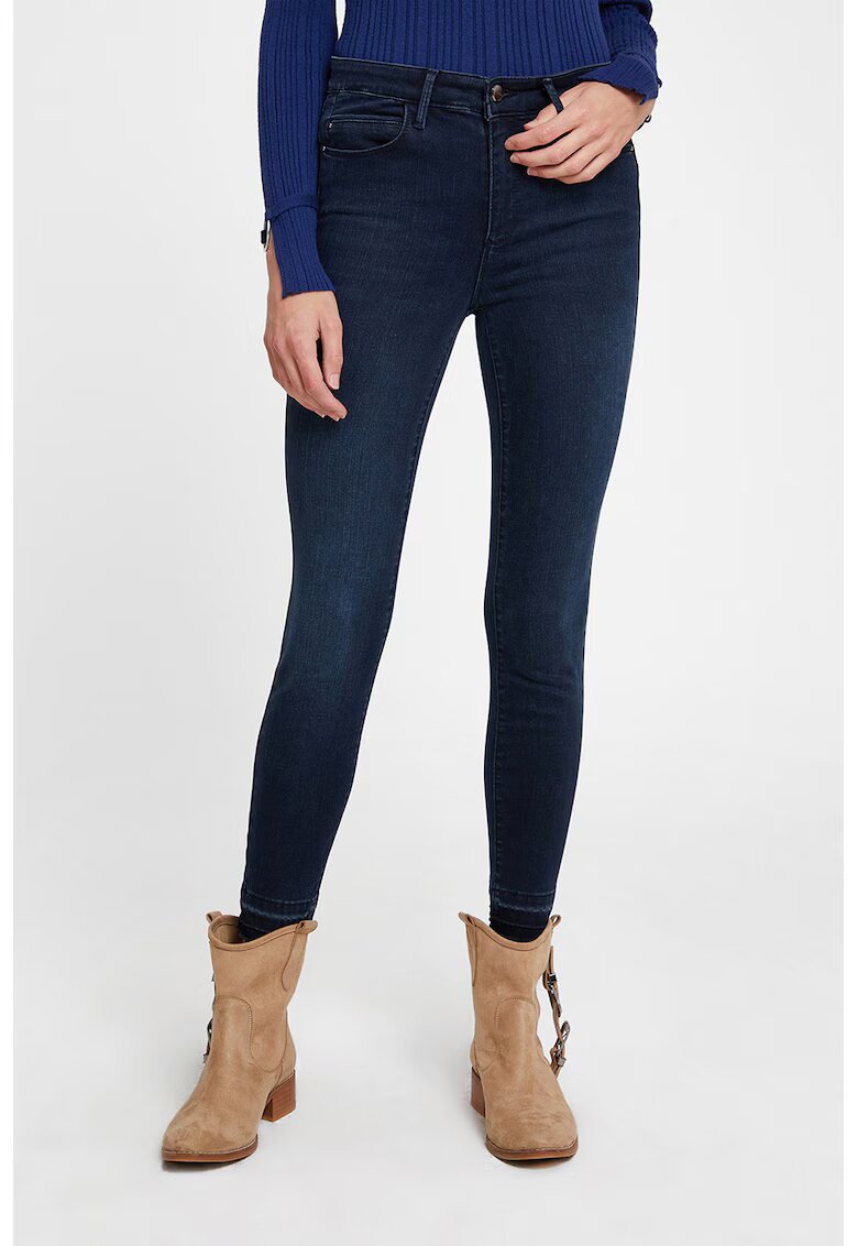 OXXO Blugi skinny cu talie medie - Bleumarin
