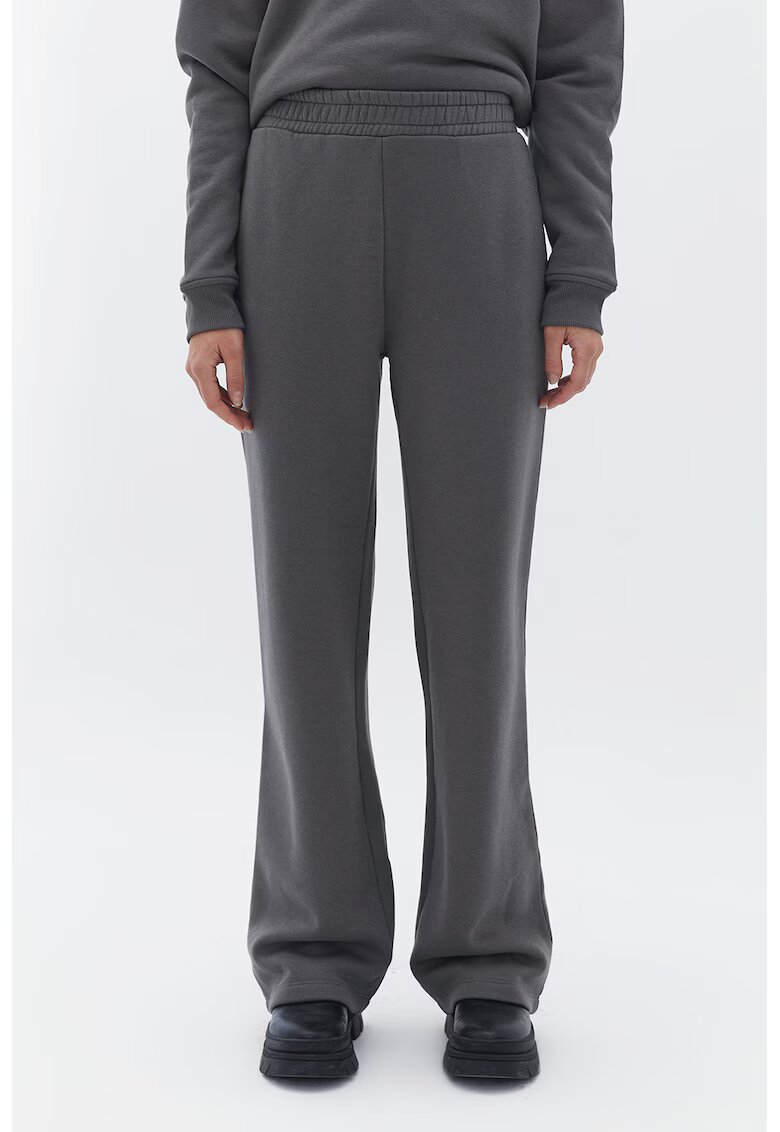 OXXO Pantaloni uni de trening cu talie elastica - Gri inchis
