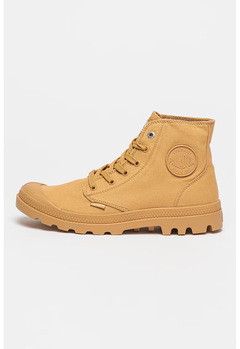 Palladium Bocanci cu logo cauciucat Pampa Hi Future - Maro camel