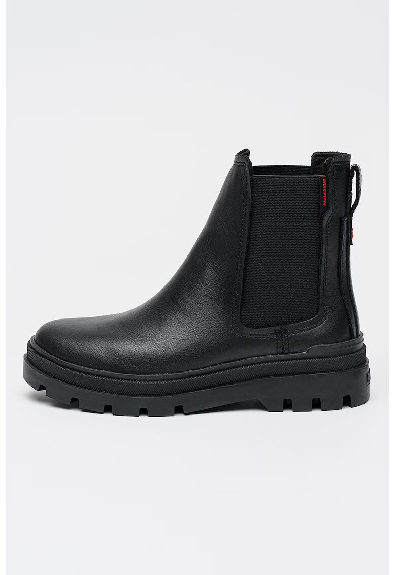 Palladium Ghete din piele Pallagrade Chelsea L - Negru