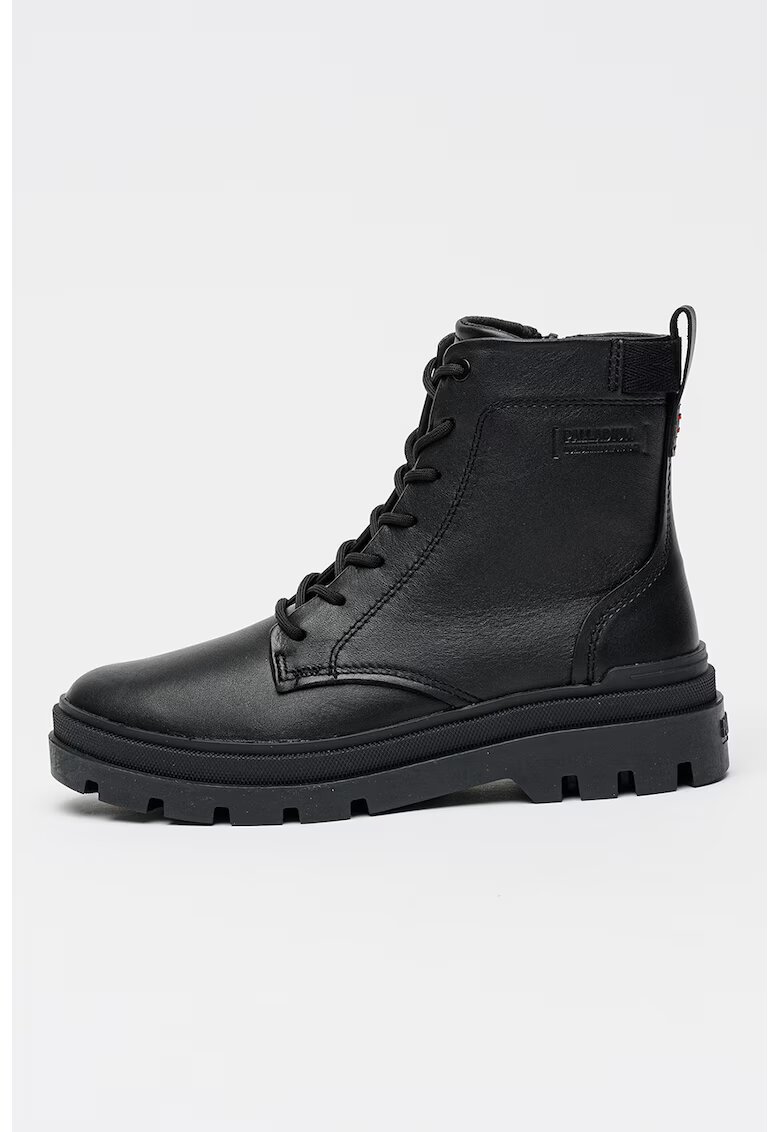 Palladium Ghete din piele Pallagrade Officer L - Negru