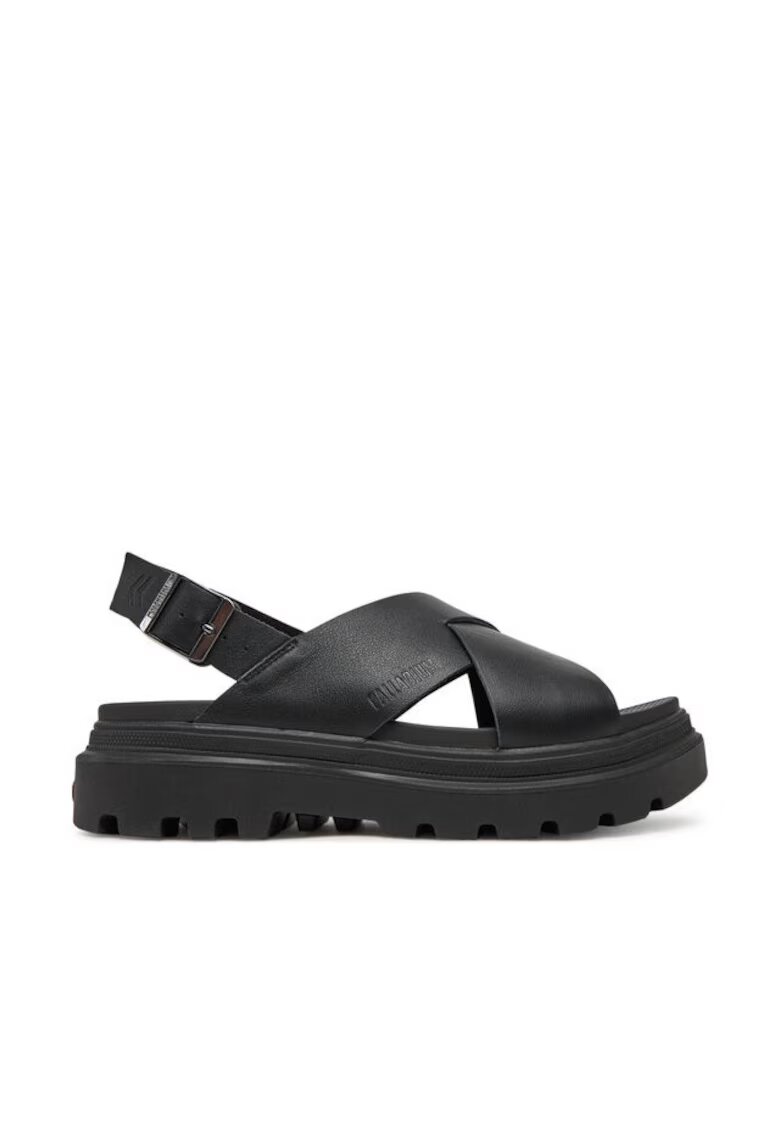 Palladium Sandale dama model Pallacruise Crossed - piele naturala - negru