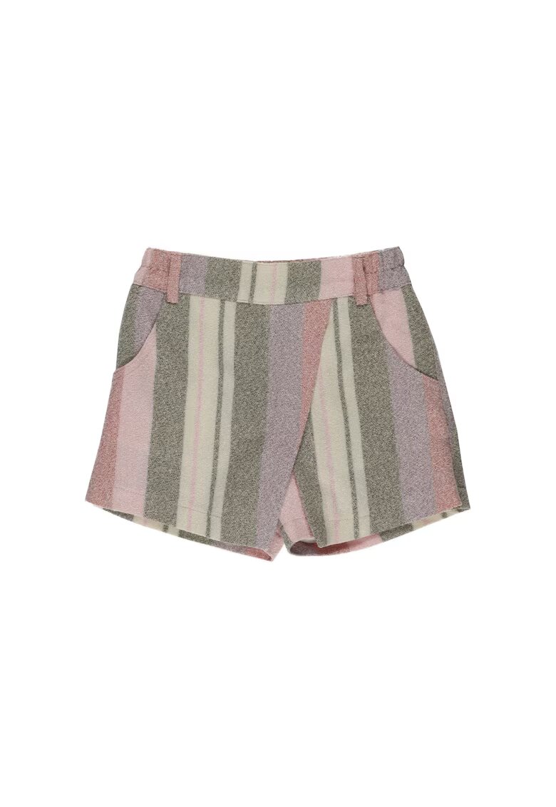 Panco Fusta - pantalon scurt - Cotton Candy - Roz cu dungi - pentru fetite - Roz