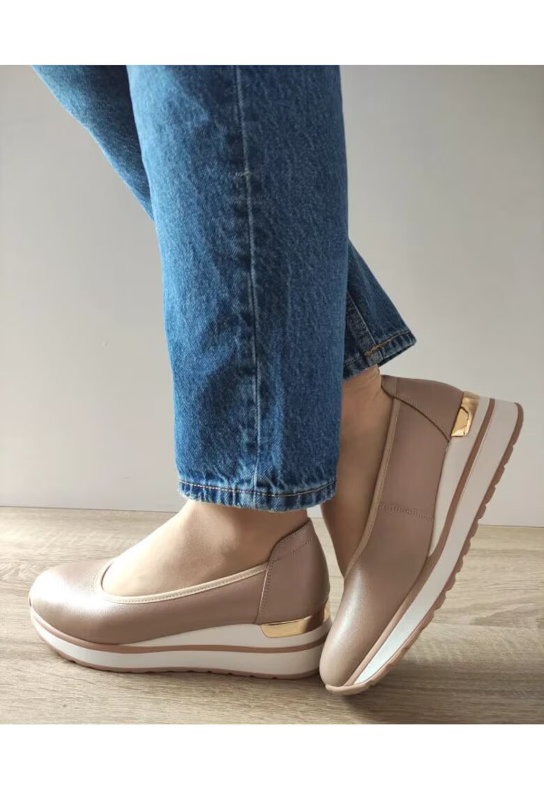 Pass Pantofi Casual Dama 860007C 03-N Bej Apricot - Bej - Bej