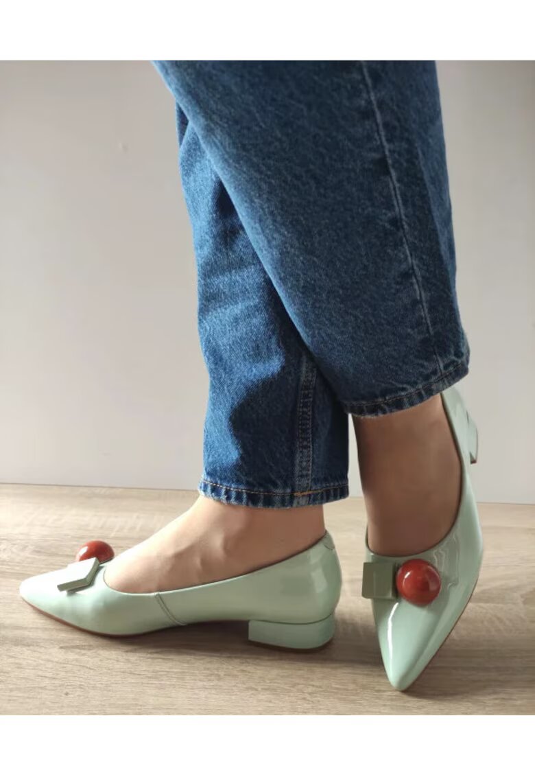 Pass Pantofi Eleganti Dama 460002D 06-L Vernil Lac - Verde - Verde