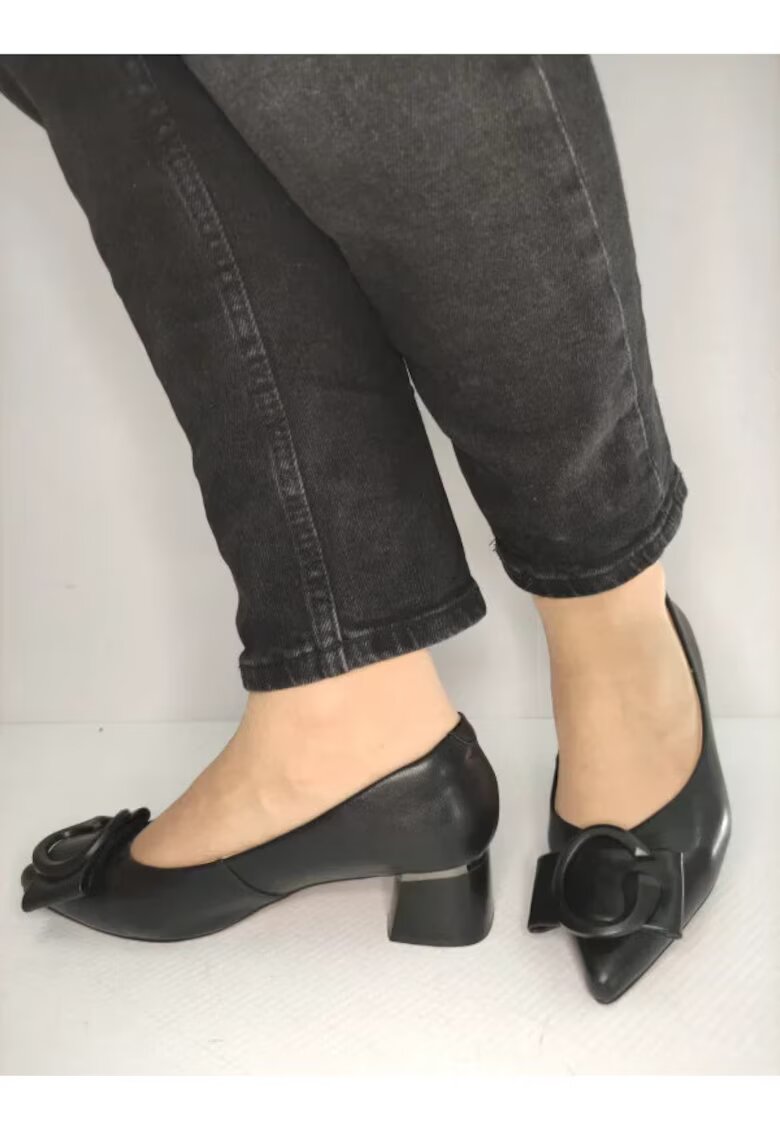 Pass Pantofi Eleganti Dama 460005A 01-N Negri - Negru - Negru